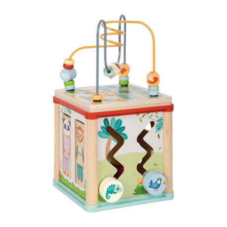 Small foot - Cubo motorio in legno fsc Jungle Friends