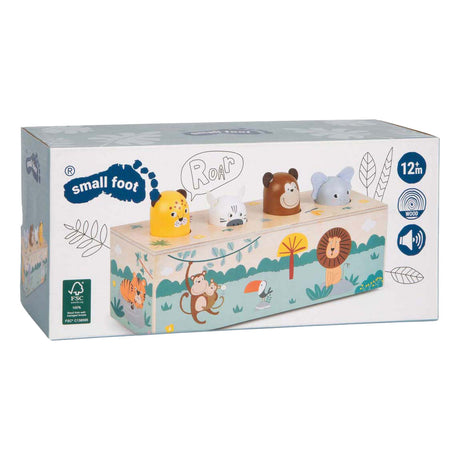Small foot - animali danzanti in legno con suoni safari fsc