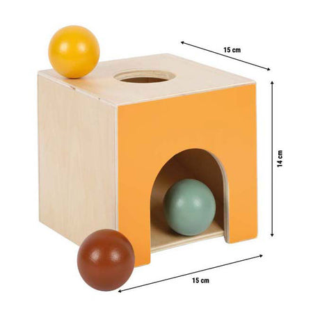 Piede piccolo - scatola in marmo Montessori in legno fsc