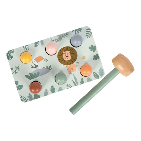 Small foot - Panca con martello in legno gioco safari fsc