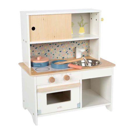 Small foot - Cucina da gioco compatta in terrazzo in legno