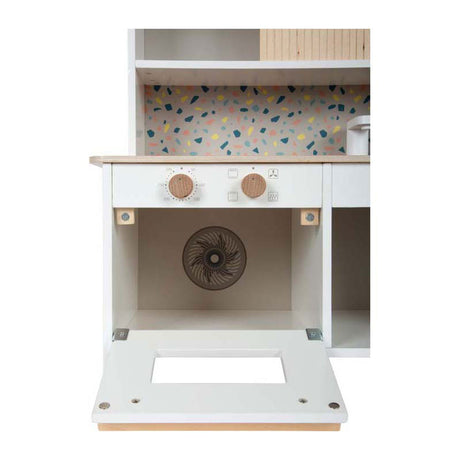 Small foot - Cucina da gioco compatta in terrazzo in legno