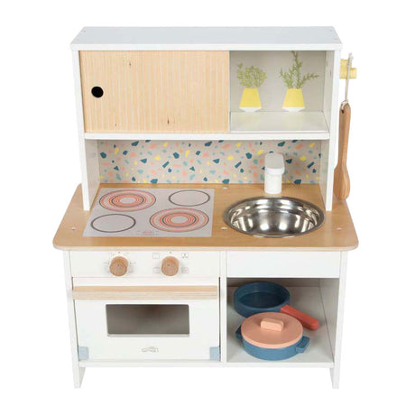 Small foot - Cucina da gioco compatta in terrazzo in legno