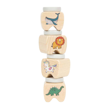 Small foot - Scatole per dentini da latte in legno - 4 pz.
