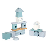 Small foot - Casetta impilabile in legno blu - 18 pz.