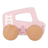 Small foot - macchinina in legno rosa