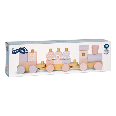 Small foot - Trenino in legno rosa