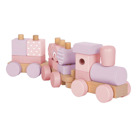 Small foot - Trenino in legno rosa