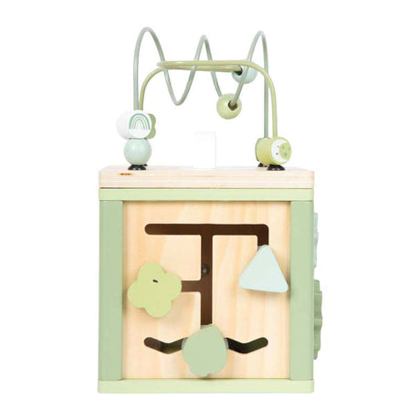 Small foot - Cubo motorio in legno verde