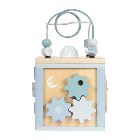 Small foot - Cubo motorio in legno blu