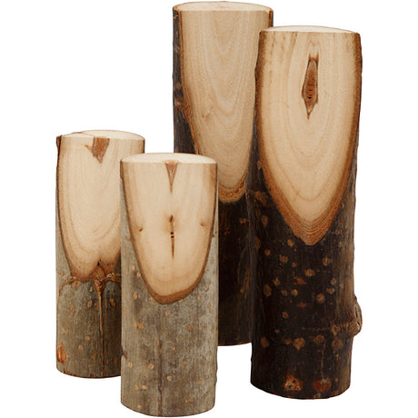 Azienda creativa https: www.cchobby.nl tronco-d'albero-decorativo-h-8-12-cm-p-2-5-3-5-cm-4-pezzi-1-scatola