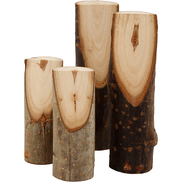 Azienda creativa https: www.cchobby.nl tronco-d'albero-decorativo-h-8-12-cm-p-2-5-3-5-cm-4-pezzi-1-scatola