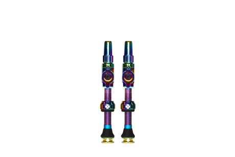 Muc-off big bore lite - valvola tubeless - presta - 45 mm - iridescente - design senza nucleo - massimo flusso d'aria