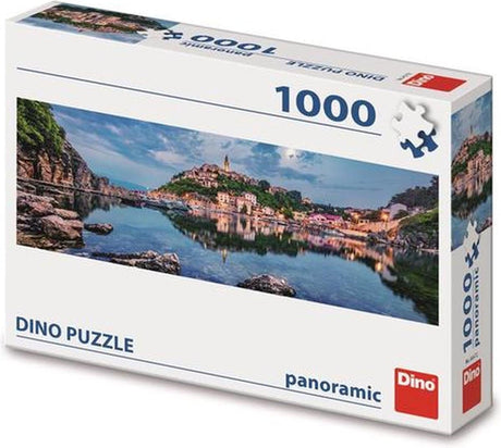 Puzzle Dinotoys - puzzle panoramico dell'isola di Krk - 1000 pezzi