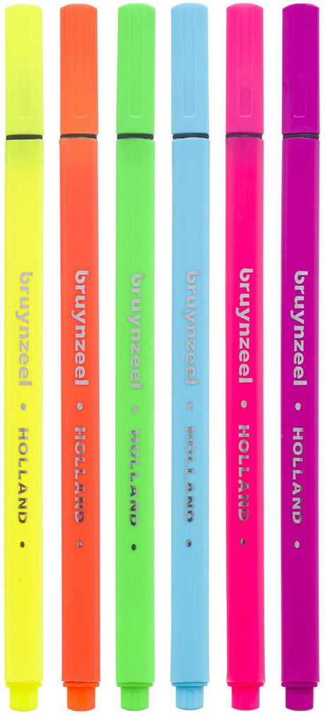 Set di pennarelli Bruynzeel neon 6 colori