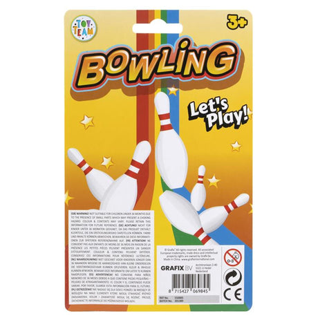 Mini set da bowling Grafix - 12 pezzi.