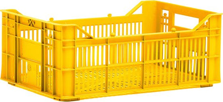 Crate di biciclette a prova urbana Helsinki Plastic 7L 30x20x11 cm Occher Yellow