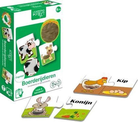 Bongers Toys Kit didattici - Animali da fattoria - 6 x 2 pezzi