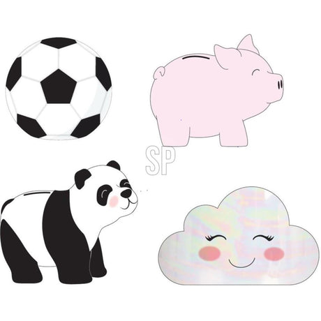 Salvadanaio calcio nuvola panda maiale dolomite circa 15 cm