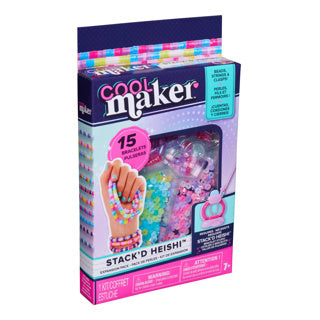 Cool maker - pacchetto di espansione stack'd heishi - kit artigianale per la creazione di braccialetti con oltre 1300 perline, fino a 15 braccialetti