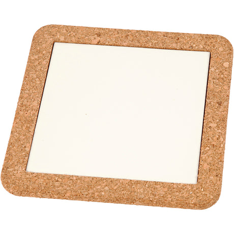 Porcellana di Creative Company Coaster con cornice di sughero