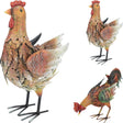 Gallo da giardino professionale o gallo in metallo per pollo o pollo in metallo
