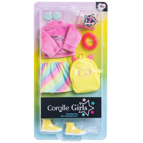 Corolle girls - Set spogliatoio fluorescente per vestiti per bambole