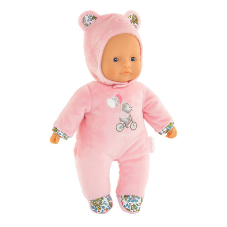 Corolle mon doudou dolce cuore baby-doll orsetto rosa, 30 cm