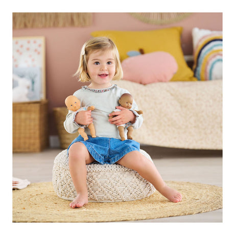 Corolle baby doll mini calin coniglio occhi azzurri 20 cm - profumo di vaniglia.