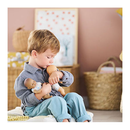 Corolle baby doll mini calin coniglio occhi azzurri 20 cm - profumo di vaniglia.
