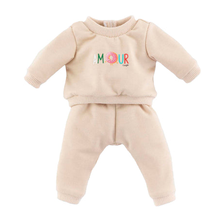 Tuta da bambola Corolle beige per babydoll 30 cm velcro.