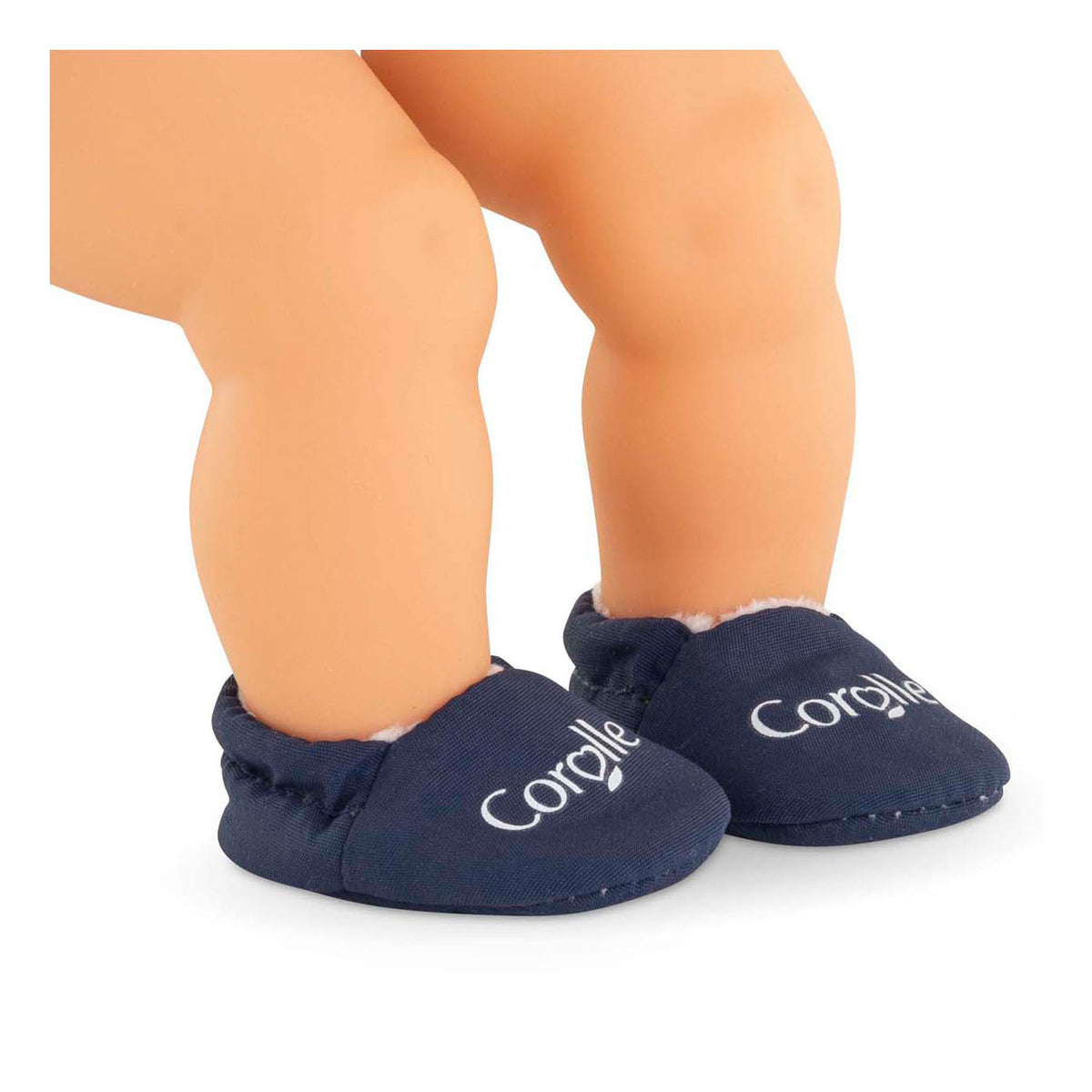 Pantofole per bambole Corolle blu navy - vestiti per bambole 30 cm.