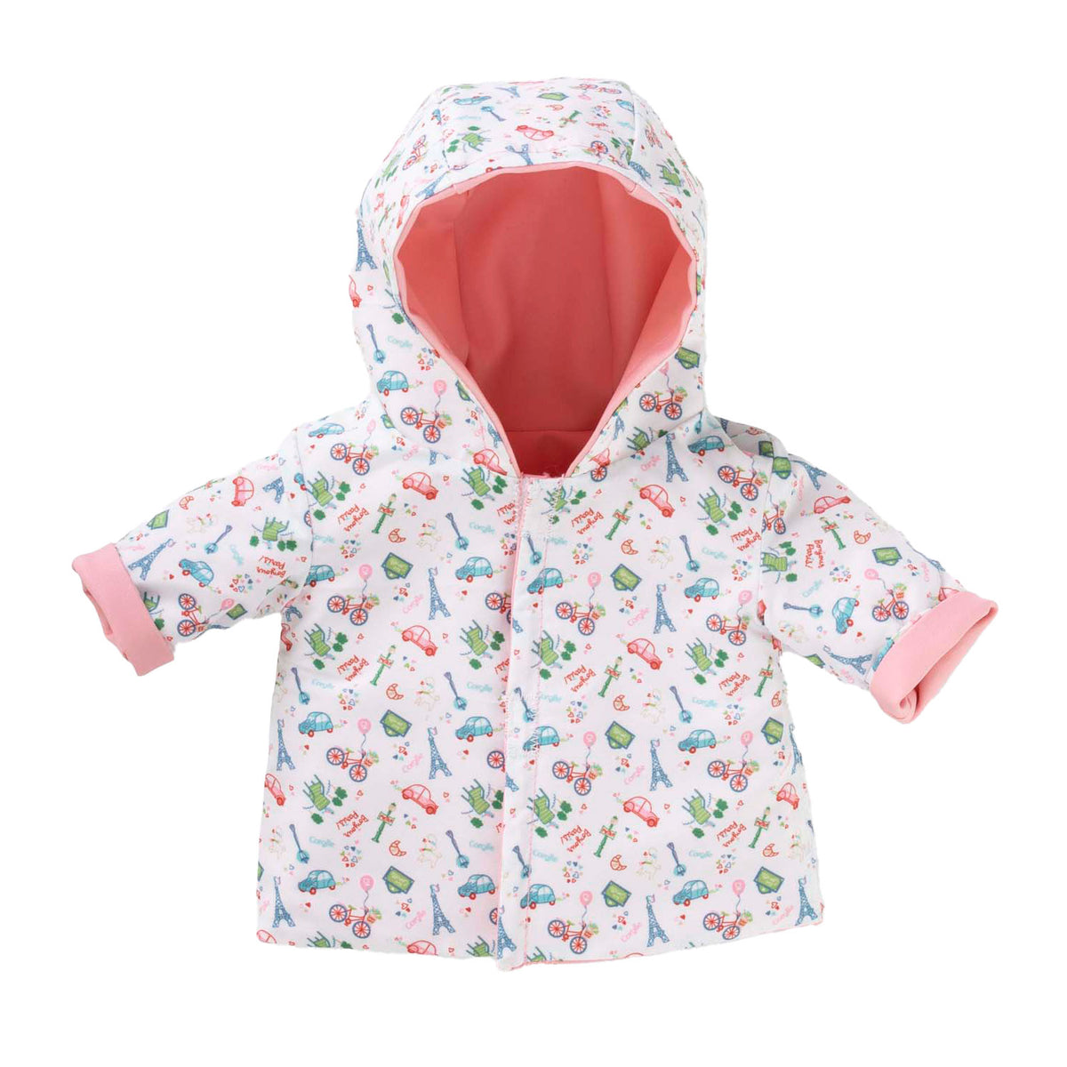Impermeabile reversibile Corolle per babydoll, 36 cm