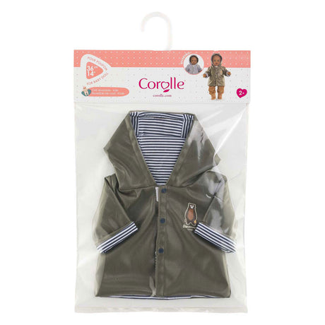 Impermeabile per bambola Corolle - accessorio per bambola 36 cm stampa orsacchiotto.