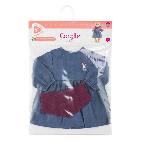 Corolle vestito da bambola jeans con sciarpa per babydoll 42 cm - vestiti per bambole.