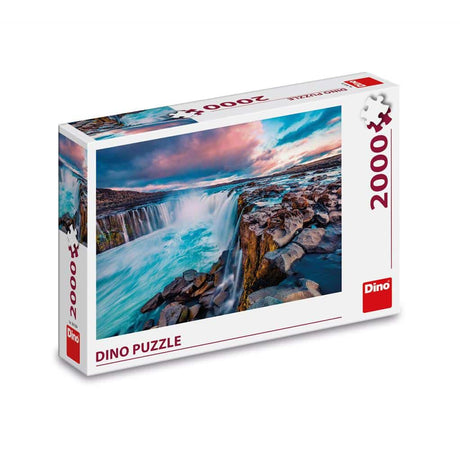 Dinotoys puzzle dinosauro di una cascata islandese - 2000 pezzi