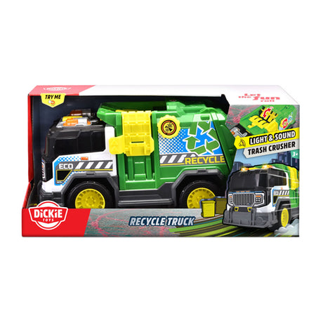 Dickie Toys - carrello della spazzatura - camion - luci e suoni - da 3 anni