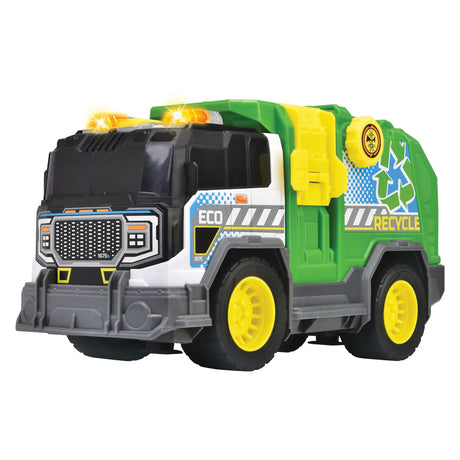 Dickie Toys - carrello della spazzatura - camion - luci e suoni - da 3 anni