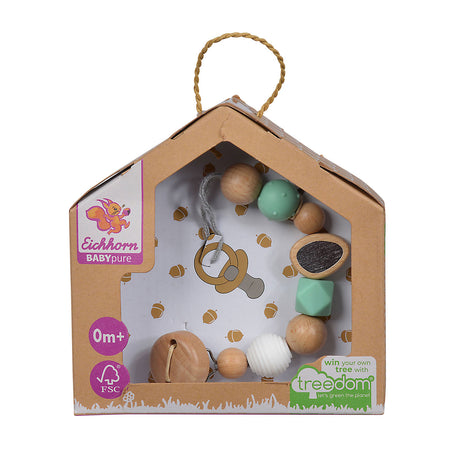Catenella per ciuccio in legno per bambini Eichhorn