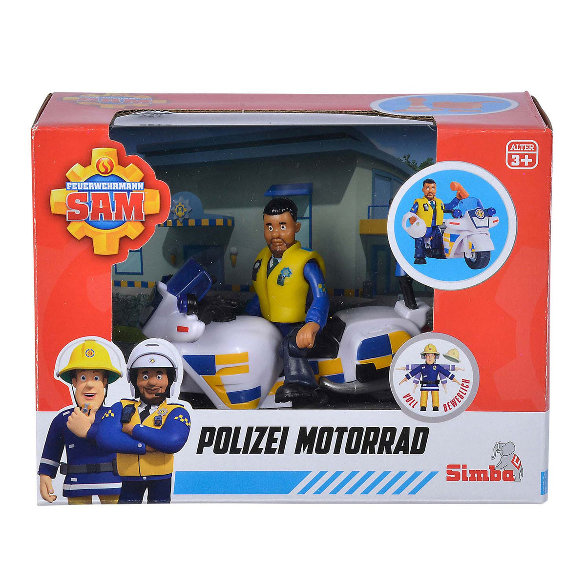 Motocicletta della polizia sam pompiere simba