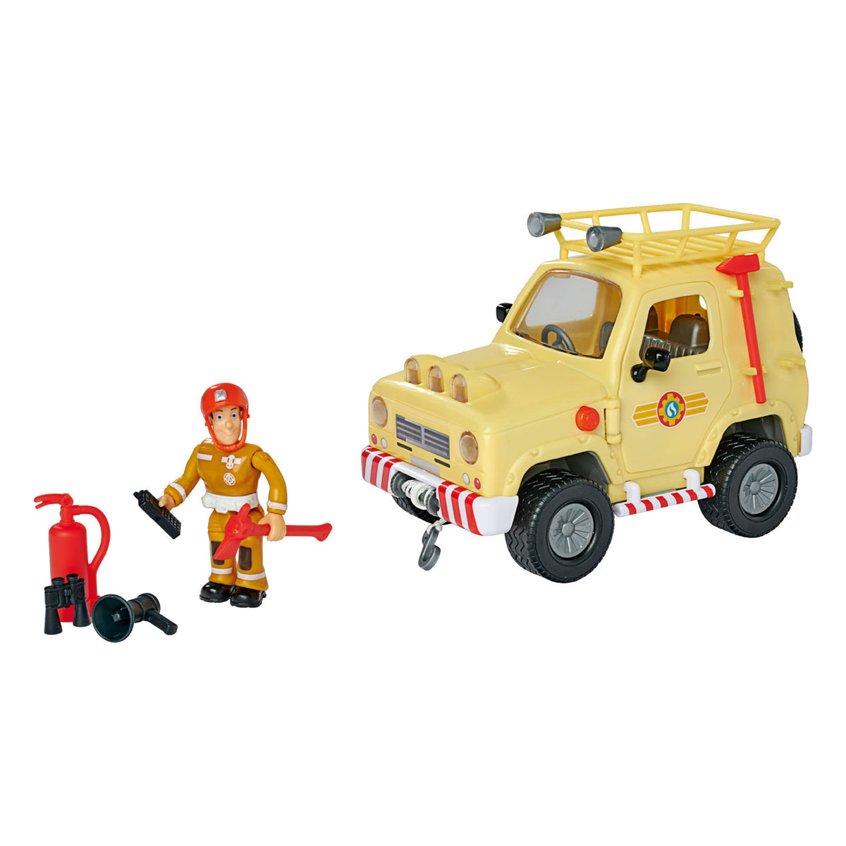 Jeep Simba Fireman Sam Mountain 4x4 con figura