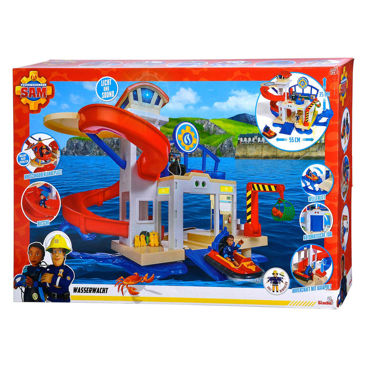 Stazione di salvataggio in mare di Sam il pompiere Simba