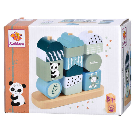 Puzzle impilabile in legno Eichhorn Panda, 15 pezzi.