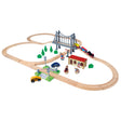 Binario del treno Eichhorn con set da gioco a ponte, 55 pezzi.