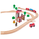 Binario del treno Eichhorn con set da gioco a ponte, 33 pezzi.