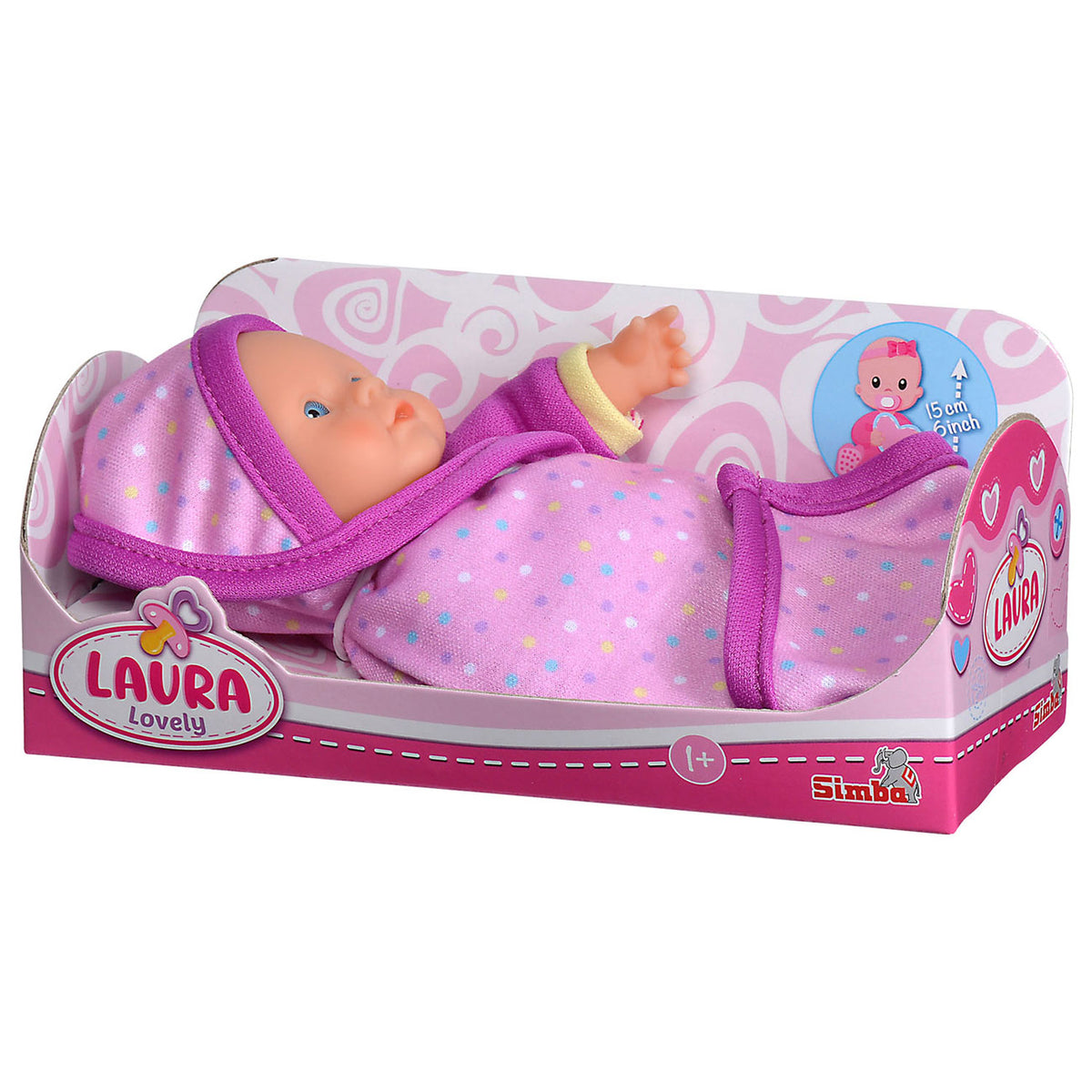 Bambolina Simba Laura adorabile con coperta