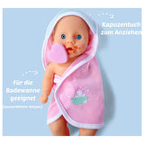 Badpop per bambini appena nato deve fare il bagno