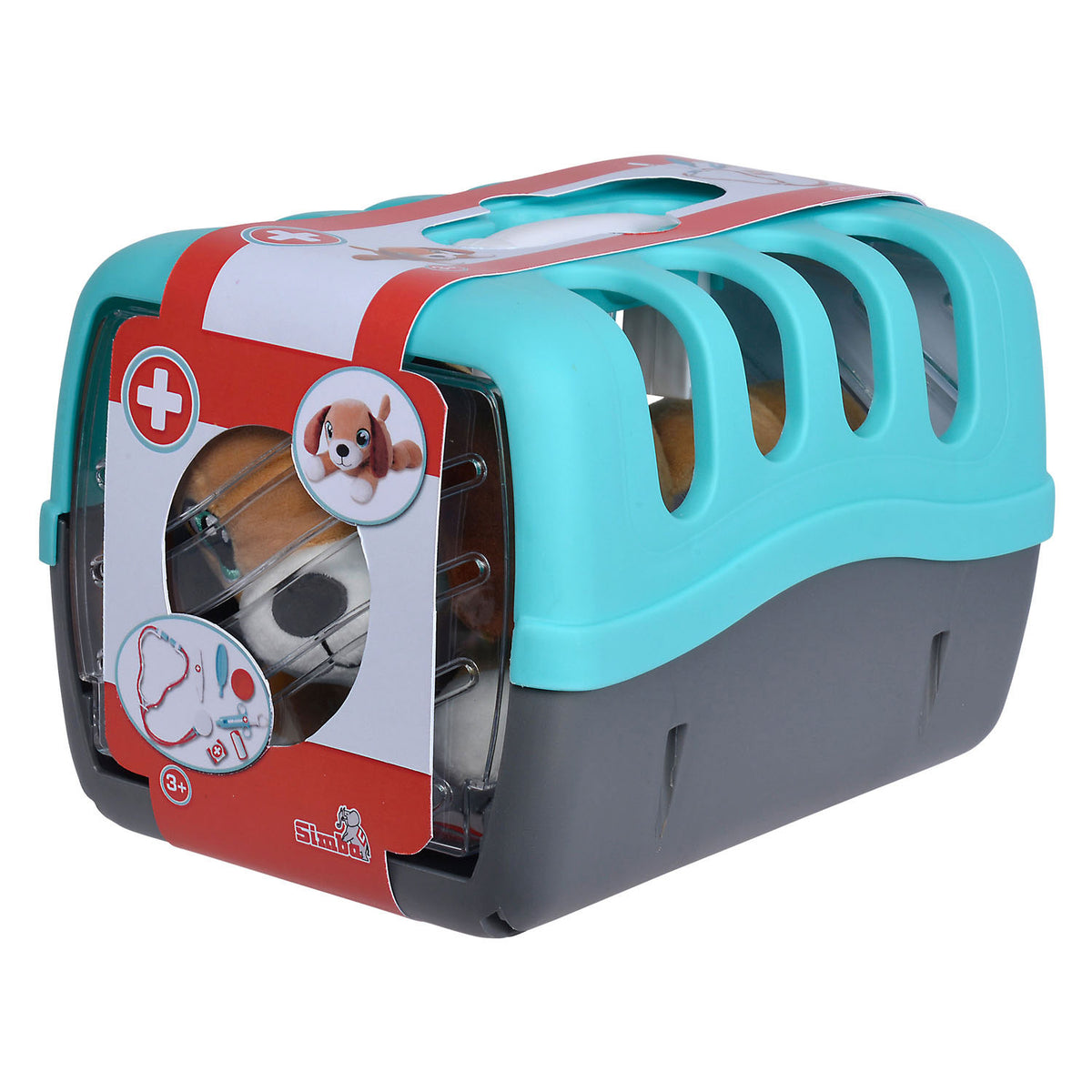 Set da gioco veterinario Simba con cane di peluche - set di giocattoli per bambini.