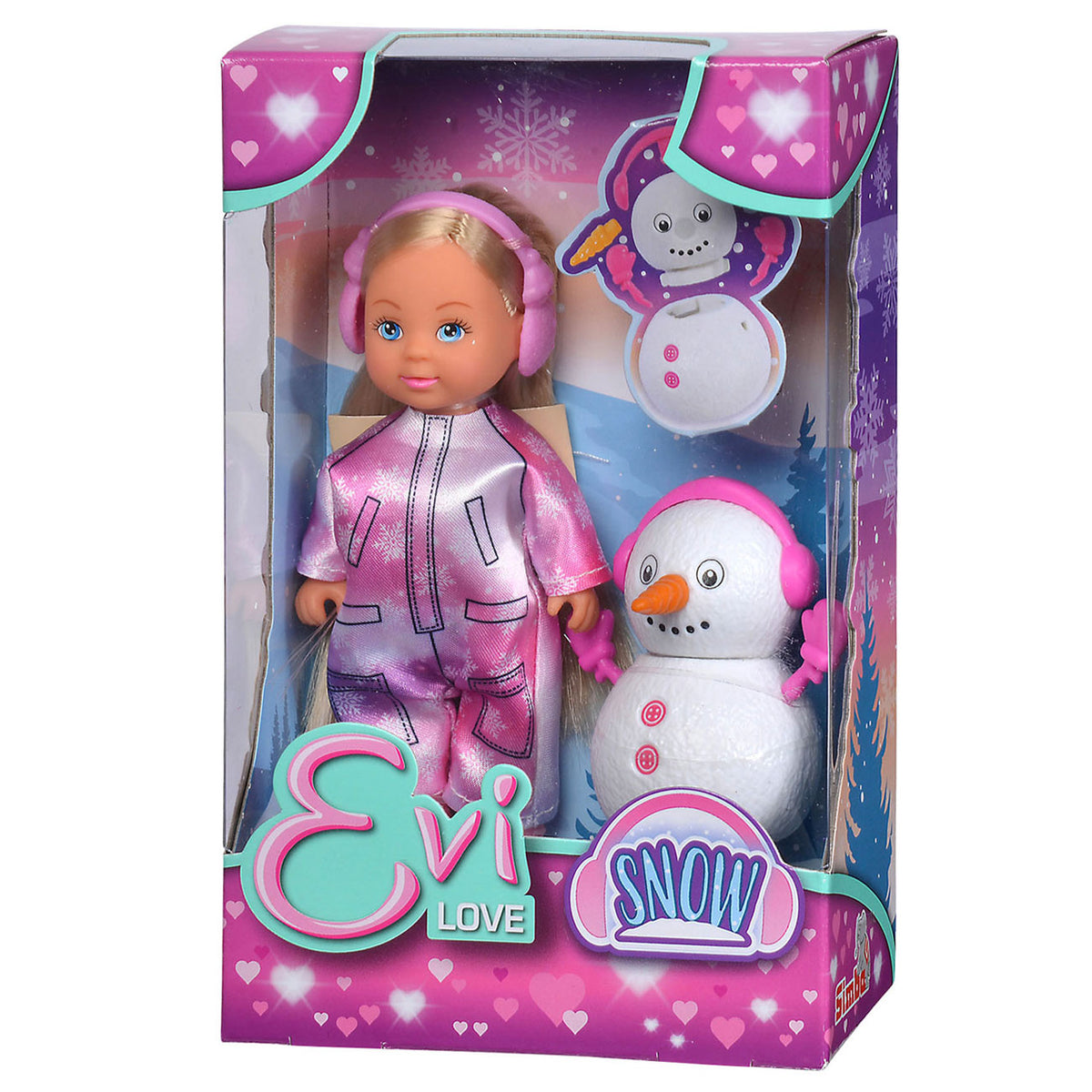 2633 Mini bambola Evi Love con pupazzo di neve
