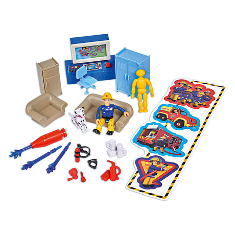 Set di giocattoli XXL della caserma dei pompieri Simba Fireman Sam con luci e suoni.